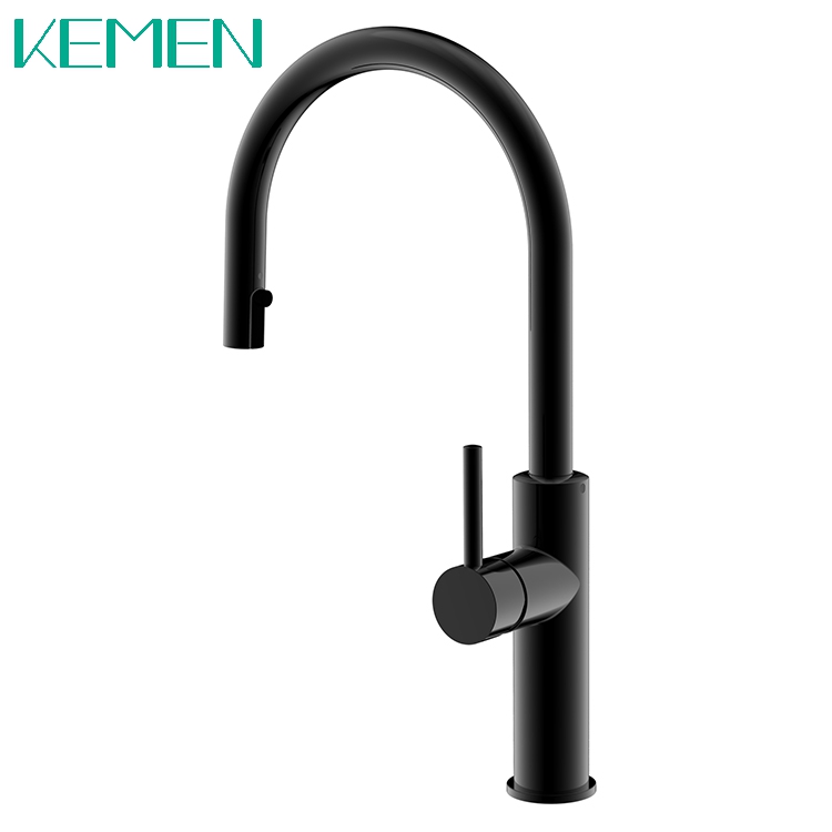 Grifos mezcladores de fregadero de cocina 2022, grifo de agua de acero inoxidable 304, grifo de cocina negro mate moderno