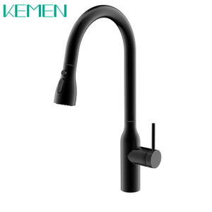 Grifo de cocina de acero inoxidable 304, grifo negro mate, grifos mezcladores para fregadero de cocina extraíbles