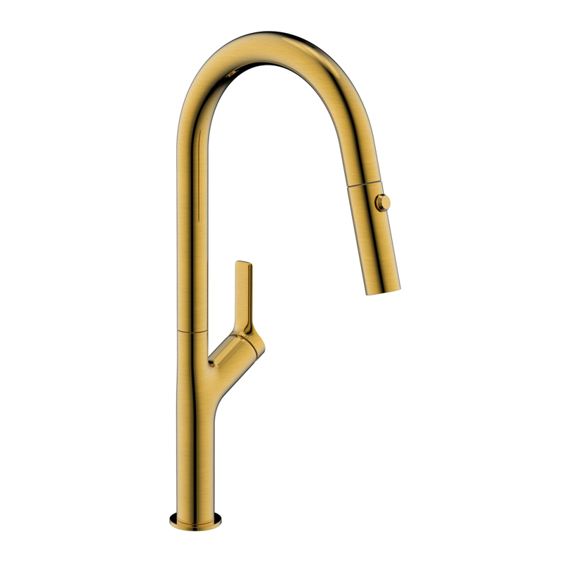 Grifo de oro rosa Grifo de fregadero de cocina extraíble caliente y frío Grifo de agua de acero inoxidable 304