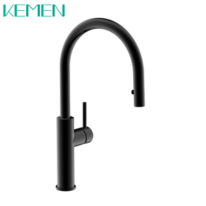 Grifo de cocina único de alta calidad, agua fría y caliente, grifo de fregadero de cocina extraíble de acero inoxidable 304 en Color negro
