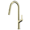 Grifo de fregadero montado en cubierta de lujo 304 Grifo de cocina de oro cepillado de agua fría y caliente