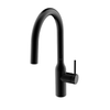 Grifo de cocina al por mayor, grifo mezclador monomando negro mate, grifo de fregadero de cocina extraíble