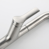 Grifo de níquel cepillado de nuevo diseño, grifo mezclador de fregadero de cocina de un solo orificio de acero inoxidable, grifo de cocina extraíble