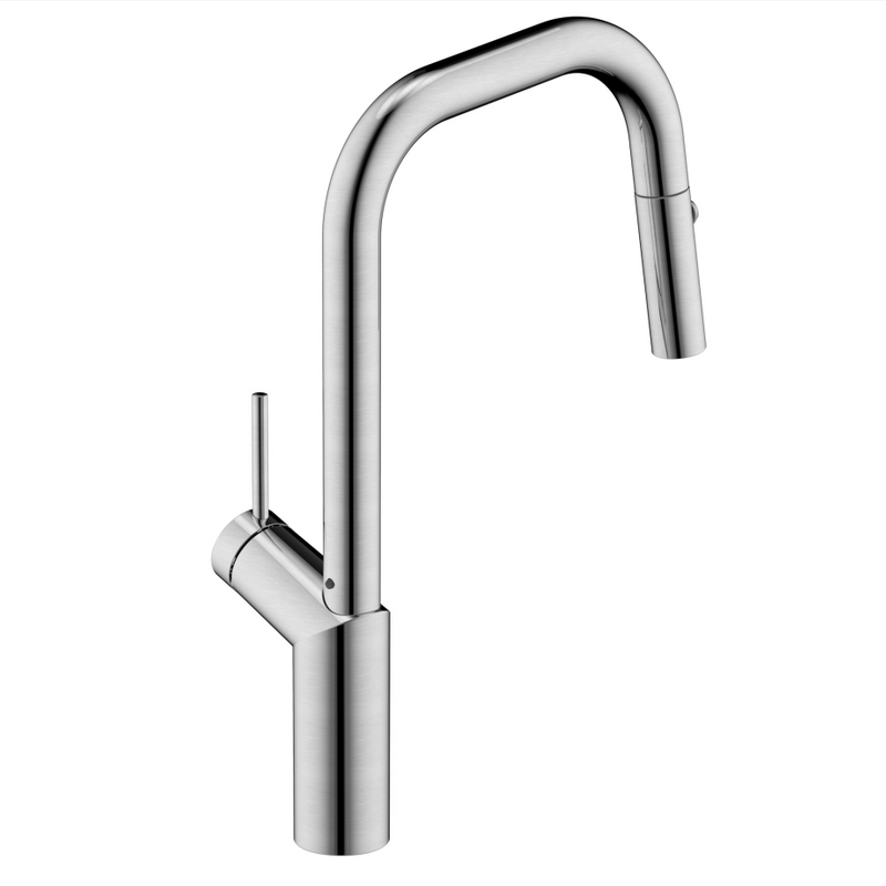 Grifo del fabricante Grifo de cocina SUS 304 cepillado Grifos mezcladores de fregadero de cocina extraíbles de un solo mango