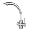Grifo de cocina con filtro de acero inoxidable 304 de alta calidad, purificador de filtro de agua de tres vías, grifo de cocina