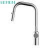 Grifo de cocina de acero 304 de nuevo diseño, grifo de fregadero de cocina extraíble en frío y caliente, grifo de fregadero cepillado
