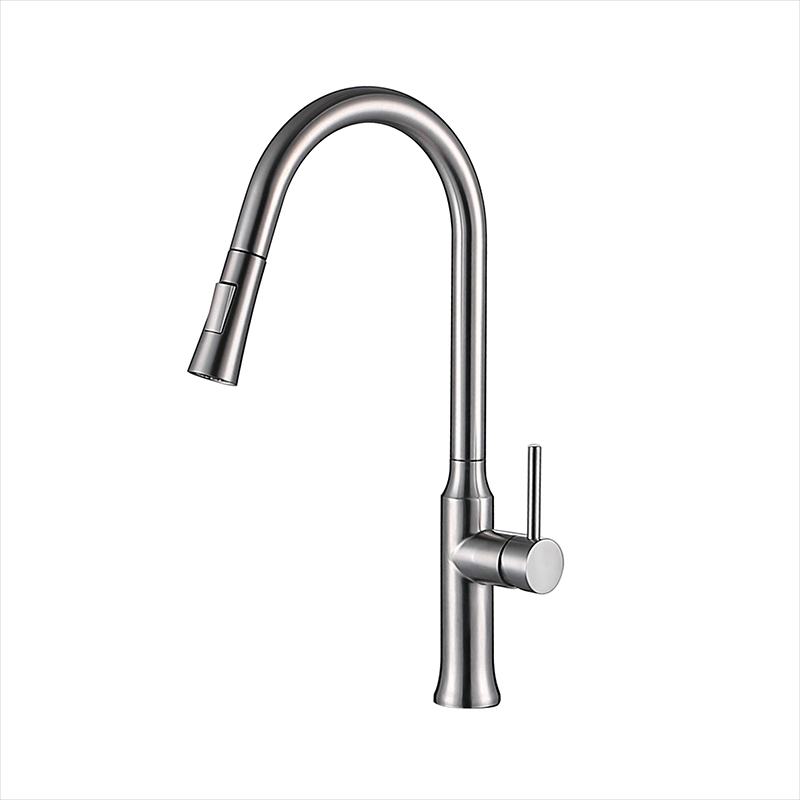 Grifo de cocina de alta calidad, grifo de agua de acero inoxidable 304, grifo de fregadero de cocina extraíble sin plomo